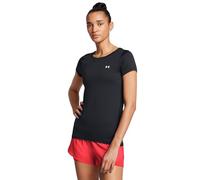 Under Armour Tech SSC Twist - Camisa de Manga Corta para Mujer, Negro y Blanco, XL