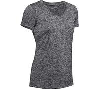 Under Armour Tech Ssv - Twist Camiseta, Negro (Black/Metallic Silver 001), S Mujer