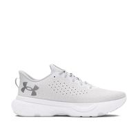 Under Armour Tenis Infinite para Mujer, (101) Blanco/Blanco/Plateado Metálico, 8.5