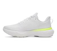 Under Armour Tenis Infinite para mujer, (106) Blanco/Gris Distante/Amarillo de Alta Visibilidad, 38.5 EU