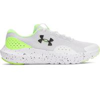 Under Armour Tenis Surge 4 para niños, (104) Blanco/Verde Hiper/Negro, 7 Big Kid