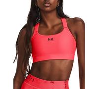 Under Armour Top de mujer de sujeción alta HeatGear® Under Armour. Rosa / Negro S