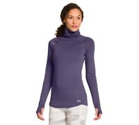 Under armour top qualifier t-neck, prenda deportiva morada, talla xs,