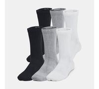 Under Armour Training Cotton Kids' 6-Pack Crew Socks Acero / Blanco / Negro S