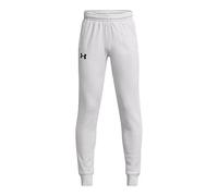 Under Armour UA Armour Fleece Joggers Pantalones de deporte para niños, cálidos y cómodos pantalones para niño para el invierno, color gris halo/negro