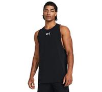 Under Armour UA Baseline Cotton Tank Camiseta de deporte para hombre, camiseta para hombre para jugar al baloncesto, color negro/blanco