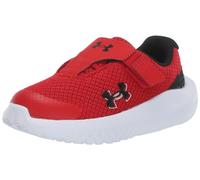 Under Armour UA BINF Surge 4 AC Deportivas para niño, cómodo y ligero calzado infantil, color rojo/negro/negro