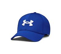 Under Armour UA Blitzing Gorra deportiva para hombre, cómoda gorra de béisbol de estilo casual, color azul real/blanco