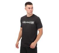Under Armour UA Camo Chest Stripe S Graph de Manga Corta, Negro, Small para Hombre
