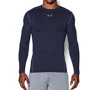 Under Armour UA CG Armour Crew Camiseta de Manga Larga, Hombre, Negro (Black), MD