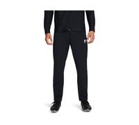Under Armour UA Challenger Pique Track Pantalones de deporte para hombre, pantalones de chándal transpirables y de secado rápido, color negro/blanco
