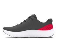 Under Armour UA Charged Surge 4 Zapatillas de deporte de hombre, zapatillas para correr transpirables, color gris brezo/rojo/rojo