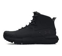 Under Armour UA Charged Valsetz Mid Zapatos tácticos para hombre, cómodas y duraderas botas de montaña, color negro/negro/gris azabache