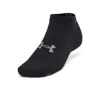 Under Armour UA Essential Low Cut 3pk Calcetines invisibles para hombre y mujer, calcetines unisex cortos para correr, color negro/negro/gris brezo