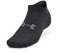 Under Armour UA Essential No Show 3-Pack Socks Calcetines Bajos, Negro, Large Unisex Adulto