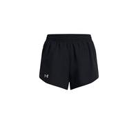 Under Armour UA Fly By 3'' Shorts Pantalones cortos deportivos para mujer, cómodos y transpirables pantalones para correr, color negro/negro/reflectante