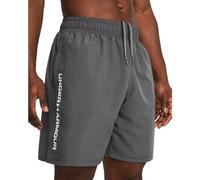 Pantalones de fitness under armour woven wordmark hombre gris S