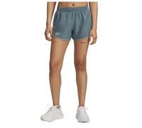Under Armour – Pantalones cortos UA Fly by – 3 pulgadas – Azul jaspe – Reflectante – MD
