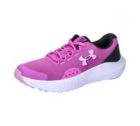 Under Armour UA GGS Surge 4 Deportivas de niña con malla transpirable, zapatillas de entrenamiento y para educación física, color magenta vívido/negro/rosa estelar