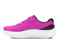 Under Armour UA GPS Surge 4 AC Zapatillas para correr con malla transpirable para niña, deportivas de niña para educación física, color magenta vívido/negro/rosa estelar