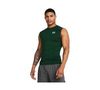 Under Armour UA HG Armour Comp SL - Camiseta de tirantes para hombre con ajuste de compresión, cómoda camiseta funcional, (301) Forest Green White, M