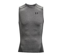 Under Armour UA HG Armour Comp SL, camiseta para hombre hombre, Carbon Heather / Black, M