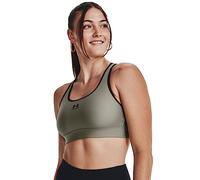 Under Armour UA HG Armour Mid Padless Sujetador Deportivo sin Relleno con Tejido Heatgear, Top Deportivo Transpirable y Flexible para Mujer Mujer