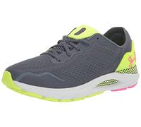 Under Armour UA HOVR Sonic 6, Rendimiento técnico Hombre, 400 Downpour Gray Lime Surge Rebel Rosa, 43 EU