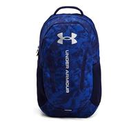 Under Armour UA Hustle 6.0 Backpack Mochila, Tech Blue Navy Magic Metallic Silver, One Size Unisex Adulto