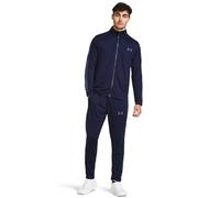 Under Armour UA Knit Track Suit Conjunto de deporte para hombre, chándal cómodo y suave, color azul medianoche/gris oscuro