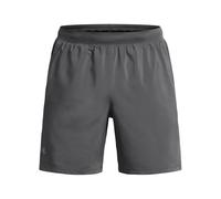 Under Armour UA Launch 7'' Short Pantalones cortos deportivos con interior transpirable para hombre, shorts deportivos muy ligeros, color gris brezo/gris brezo/reflectante