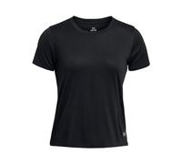 Under Armour UA Launch Splatter SS Camiseta de manga corta para mujer, ligera camiseta reflectante, color negro/reflectante