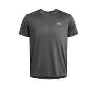 Under Armour UA Launch Tee Camiseta para hombre, ligera camiseta de deporte transpirable y de secado rápido, color gris brezo/reflectante