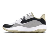 Under Armour UA Lockdown 7 Low Zapatillas de Baloncesto para Hombre y Mujer, Deportivas Unisex con mediasuela de EVA, Blanco/Seda/Blanco