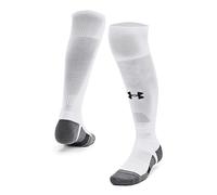 Under Armour UA Magnetico 1pk OTC Calcetines largos unisex, calcetines deportivos de comprensión hasta la rodilla, color blanco/gris campo/negro