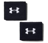 Under Armour UA Performance Wristband pack de 2 muñequeras para hombre, accesorios de entrenamiento, hombre, Negro, Talla única
