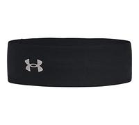 Under Armour UA Play Up Headband diadema deportiva para mujer, cinta del pelo transpirable y de secado rápido, color negro/gris lobo
