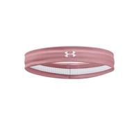 Under Armour UA Play Up Headband diadema deportiva para mujer, cinta del pelo transpirable y de secado rápido, color rosa viejo/blanco