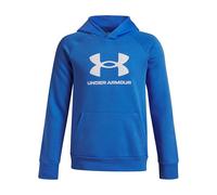 Under Armour UA Rival Fleece BL Sudadera con Capucha - Azul Atlantis/Blanco - YSM, Azul Atlantis/Blanco, 128-140