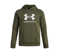 Under Armour UA Rival Fleece BL Sudadera con Capucha - Marine OD Green/White - YLG, Marine Od Green/White, 150-160