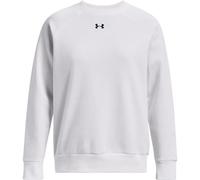Under Armour UA Rival Fleece Crew Sudadera, Mujer, Blanco y Negro, L