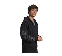 Under Armour Ua Rival Lw Graphic Fz - Chaqueta casual para hombre 6014687-001, color negro y negro, talla L