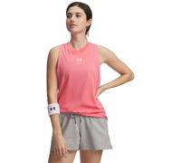 Under Armour Camiseta de tirantes para mujer Rival Muscle Tank – Bittersweet Rosa / Blanco – XS