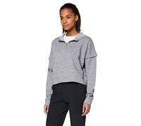 Under Armour UA Rival Terry 1/2 Zip Hoodie Sudadera Con Cremallera, Sudadera Con Gorro Mujer Gris (Gray 035) LG