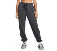 Under Armour UA Rival Terry Jogger Pantalones de chándal para mujer, cómodo y suave pantalón de deporte, color gris brezo oscuro/blanco