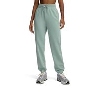 Under Armour UA Rival Terry Joggers Pantalones Deportivos, Verde sílice/Blanco, M para Mujer