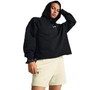 Under Armour UA Rival Terry OS Hoodie Sudadera con capucha para mujer, cómoda sudadera deportiva, color negro/blanco