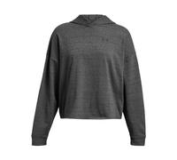 Under Armour UA Rival Terry OS Hoodie Sudadera con capucha para mujer, cómoda sudadera deportiva, color gris brezo oscuro/blanco
