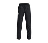 Under Armour UA Sportstyle Woven Pants Pantalones de chándal duraderos para niño, cómodos pantalones para niño, color negro/negro/gris