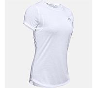 Under Armour UA Streaker 2.0, Camiseta Mujer, Blanco (White/White/Reflective (100)), XS